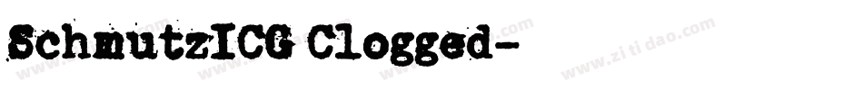 SchmutzICG Clogged字体转换